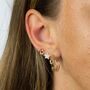 9ct Gold Diamond Star Stud Earrings, thumbnail 1 of 6
