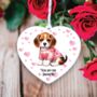 Personalised Pet Beagle Puppy Pet Love Decoration, thumbnail 1 of 2