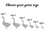 Personalised Gaggle Of Geese Family Cushion, thumbnail 3 of 5
