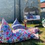 Outdoor Beanbag In Sparrow And Plumb Wildflower, thumbnail 2 of 4