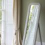 Soft Grey Vintage Style Floor Standing Mirror, thumbnail 1 of 3