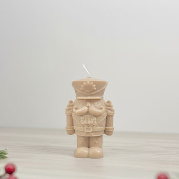 Beige Christmas Nutcracker Candle Festive Home Decor, 12 of 12