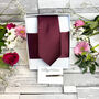 Burgundy Wedding Tie Set, thumbnail 5 of 10