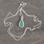 Sterling Silver Australian Opal Doublet Necklace, thumbnail 2 of 3