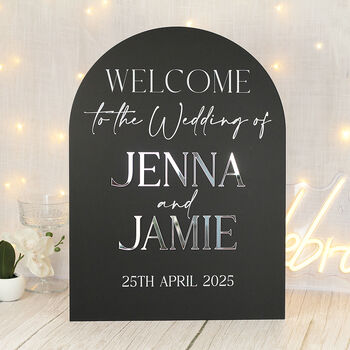 Manhattan Welcome To Our Wedding Acrylic 3D Sign, 5 of 7