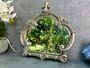 30cm Distressed Silver Baroque Crown Wall Mirror, thumbnail 1 of 8