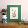 Hare And Harebell Giclee Fine Art Print, thumbnail 4 of 8