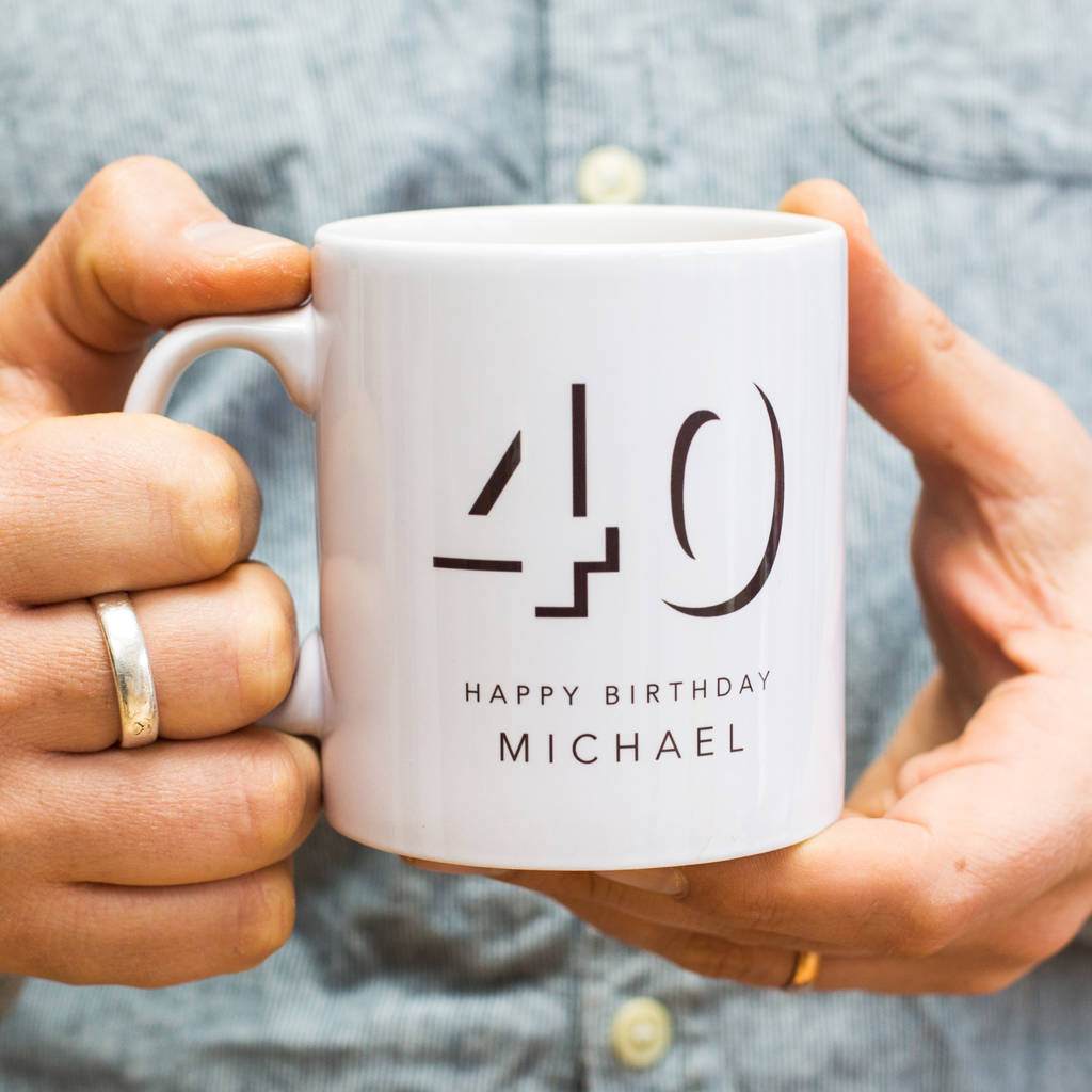 40th Birthday Personalised Mug Gift, 1 of 3