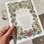 Vintage Floral Wedding Invitation Suite, thumbnail 11 of 12