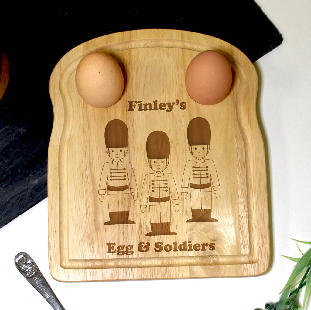 Personalised Egg And Toast Board By Alice Frederick