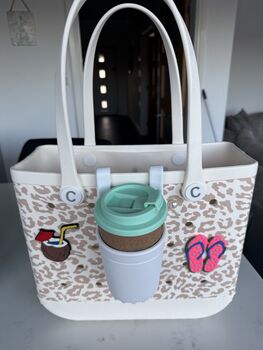 Waterproof Leopard Print Shopper/ Beach Totes, Customise With Bag Charms, 12 of 12
