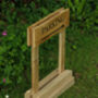 Portable Oak Engraved Sign, thumbnail 4 of 5