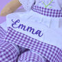 Personalised Lavender Rag Doll For Girl, thumbnail 3 of 6