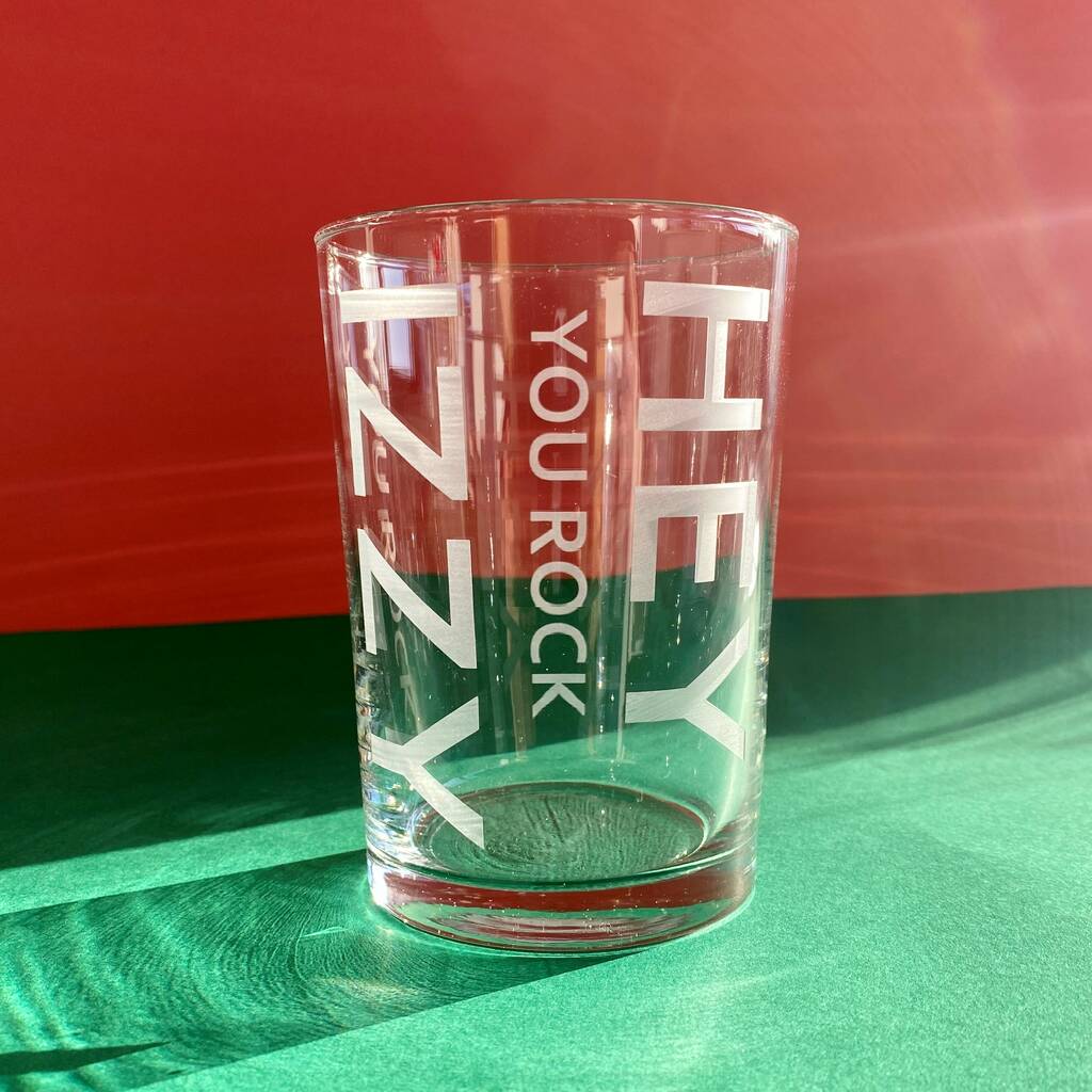 personalised yard glass