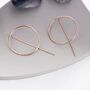 Stelring Silver Large Circle Ear Jacket Earrings, thumbnail 9 of 11