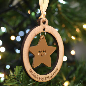 Baby's First Christmas Personalised Decoration, 3 of 12
