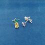 Pineapple Stud Earrings, thumbnail 5 of 7
