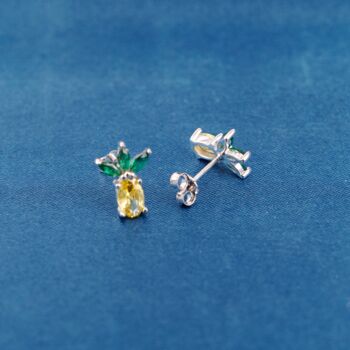 Pineapple Stud Earrings, 5 of 7