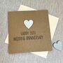 30th Wedding Anniversary Pearl Heart Card, thumbnail 1 of 2