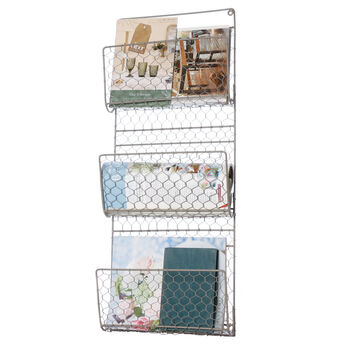 Three Compartment Mail And Magazine Rack, 2 of 4