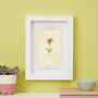 Personalised Birth Flower Framed Print, thumbnail 11 of 12