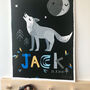 Wolf Personalised Name Print, thumbnail 9 of 12