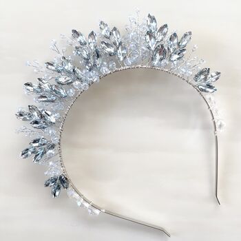 Pale Blue Bridal Crown, 3 of 6