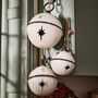 Set Of Three White Jingle Bells, thumbnail 1 of 4