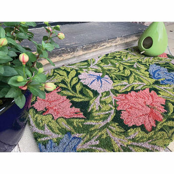 Printed Coir Doormat English Garden Two, 2 of 3