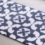 Washable Black And White Tile Doormat, thumbnail 2 of 2