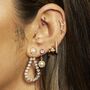 Pearl Drop Stud Earrings, thumbnail 5 of 7