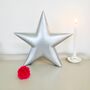 Large Silver Star Decoration, thumbnail 1 of 2