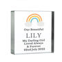Personalised Rainbow Baby Memorial Crystal Token, thumbnail 4 of 4
