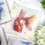 River Fish Itallian Marble Coasters, thumbnail 5 of 6