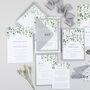 Eucalyptus Wedding Invitation, thumbnail 7 of 9