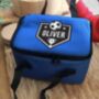Personalised Football Blue Lunch Bag, thumbnail 4 of 4