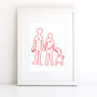 Personalised Family Portrait Print, thumbnail 3 of 5
