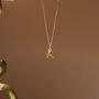 Beetle Tiny Necklace, Handmade 18 K Gold Plated, thumbnail 2 of 6