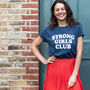 Navy Strong Girls Club T Shirt, thumbnail 1 of 4