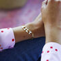 Mother Of Pearl Personalised Letter Bracelet, thumbnail 2 of 8