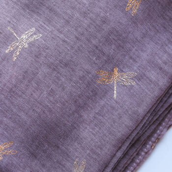 Dragonfly Foil Scarf Letterbox Gift, 4 of 12