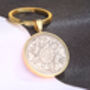 1956 70th Birthday Two Shilling Keyring Gift, thumbnail 2 of 4