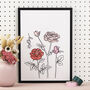 Birth Flower Illustrated Prints, thumbnail 8 of 12