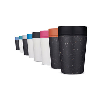 Circular Leakproof And Lockable Reusable Cup 8oz Black, 7 of 9