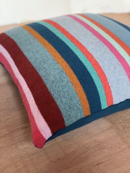 Large 22' Bold Contrasting Stripe Cushions, 4 of 8
