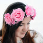Hen Party Oversized Flower Crown, thumbnail 2 of 3