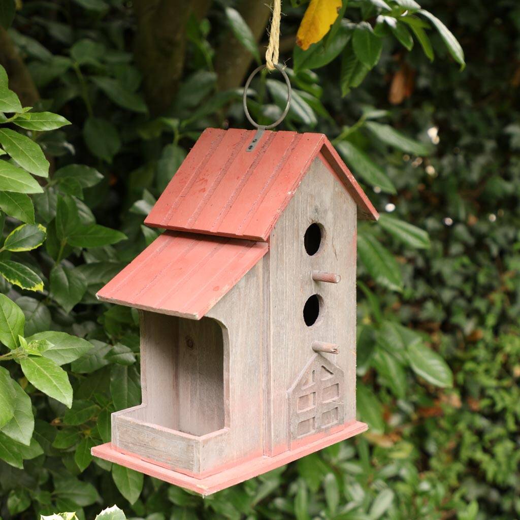 outdoor hanging birdhouses