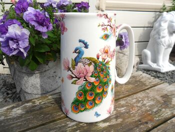 Large China Jug In Peacock Design, 3 of 7