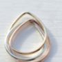 Solid 9ct Gold Trinity Ring, thumbnail 4 of 6