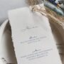Deckle Edge Wedding Menu, thumbnail 2 of 11